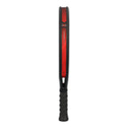 Bullpadel Xplo 25 Padel Racket Seitenansicht mit rotem XPLO Branding und The Padel Specialist Logo