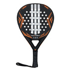 Adidas Match 2026 Padel Schläger schwarz orange – Frontansicht mit Sweet Spot Middle, EVA Soft und Smart Holes Lineal Technologie