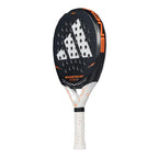 Adidas Metalbone Team Light 2026 Padel Racket seitliche Ansicht mit orangem BONE Schriftzug am Rahmen