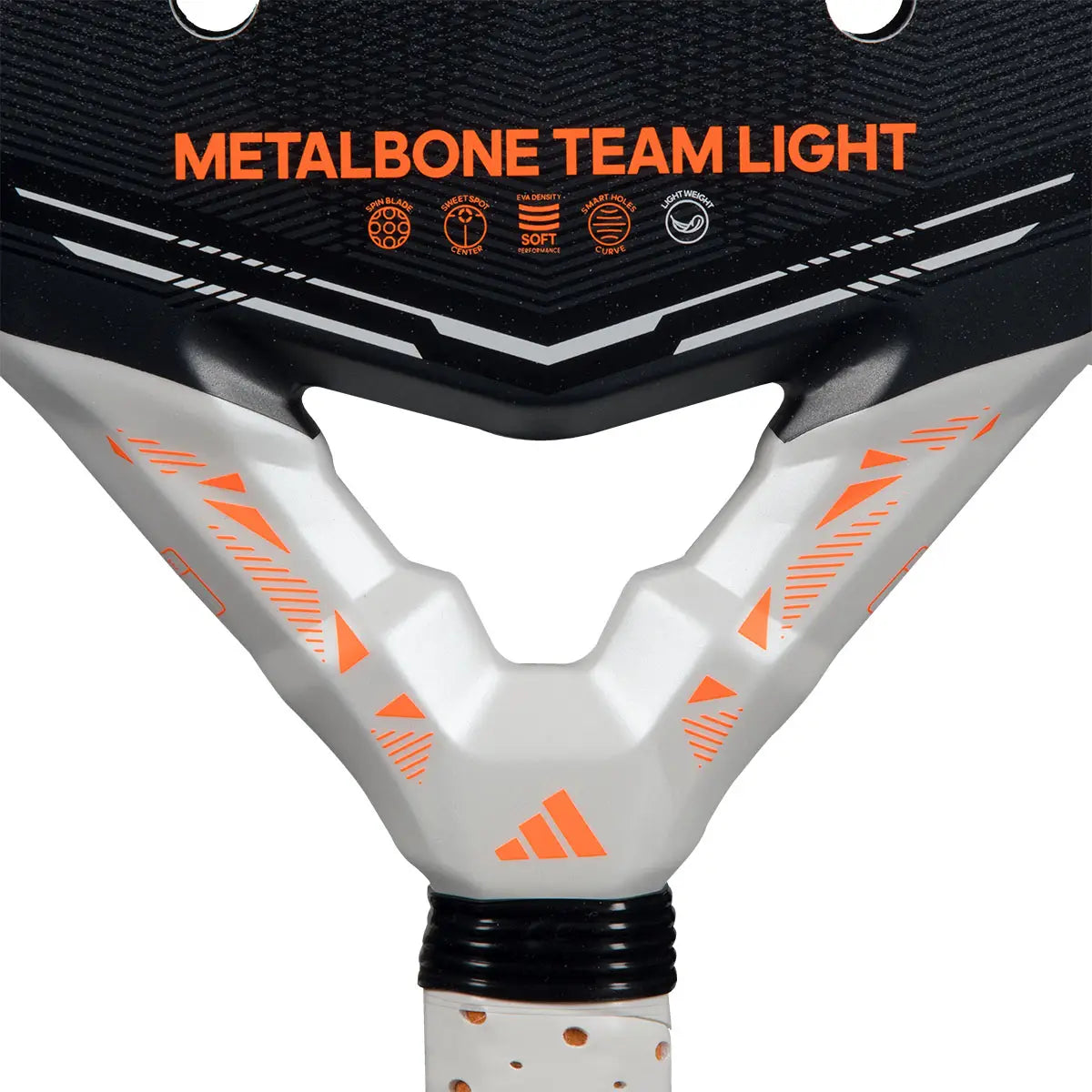 Adidas Metalbone Team Light 2026 Padelschläger Herzstück-Detail mit Spin Blade, EVA Soft und Smart Holes