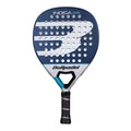 Bullpadel Indiga Power 26 Padelschläger Vorderansicht in Dunkelblau-Silber mit PWR Tour Line