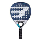 Bullpadel Indiga Power 26 Padelschläger Vorderansicht in Dunkelblau-Silber mit PWR Tour Line