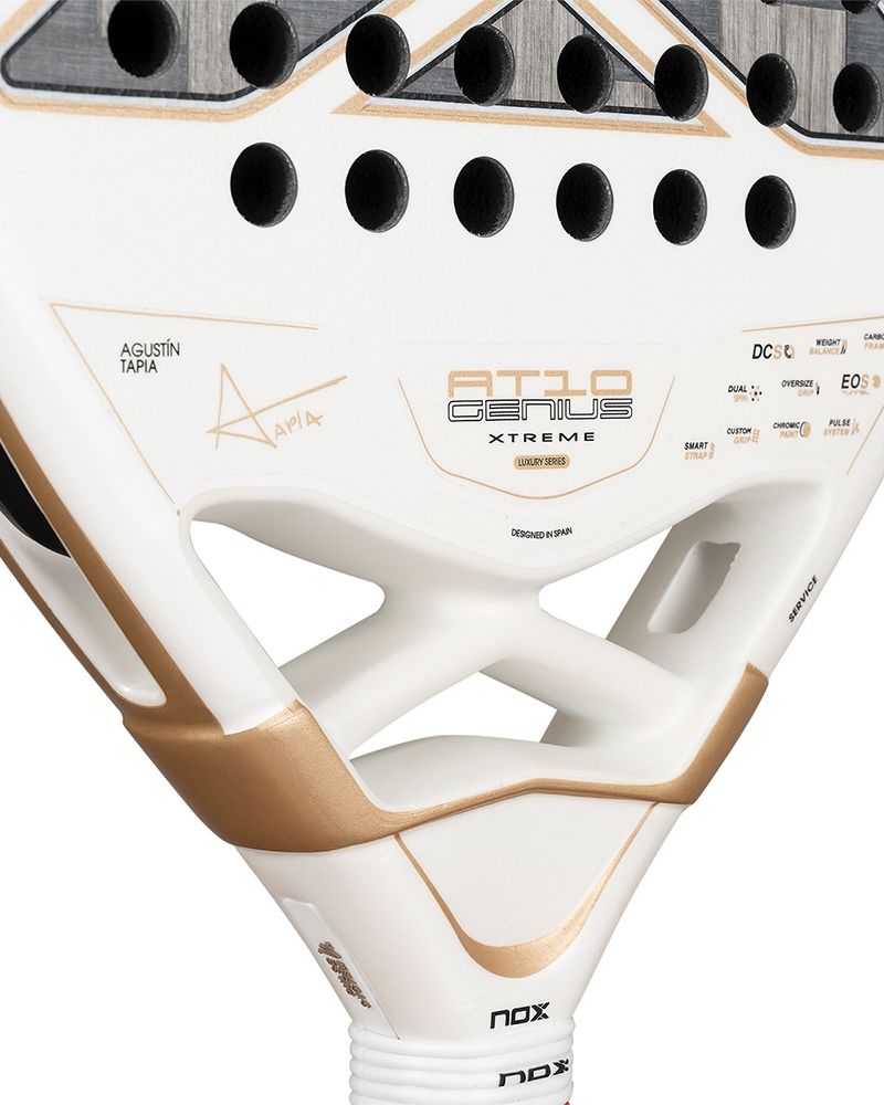 Nox AT10 Genius Xtreme Luxury Series Herzstück-Detail mit DCS, EOS, Pulse System und Smart Stra