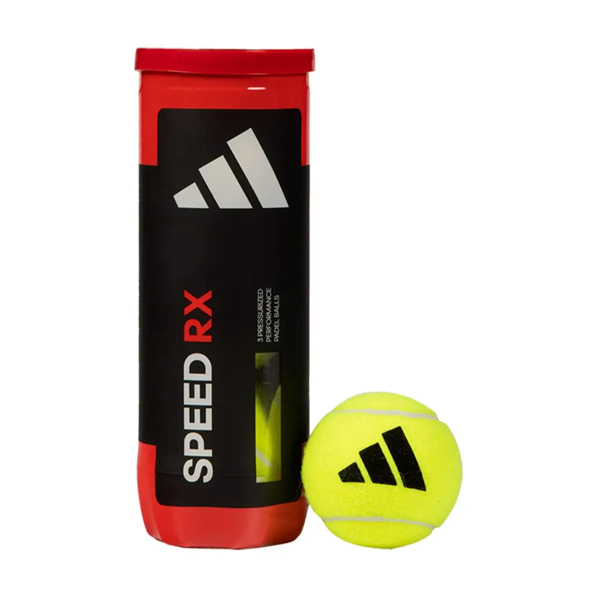 Adidas Speed RX Padelbälle 3er-Dose mit druckbeaufschlagtem Performance-Padelball in Gelb