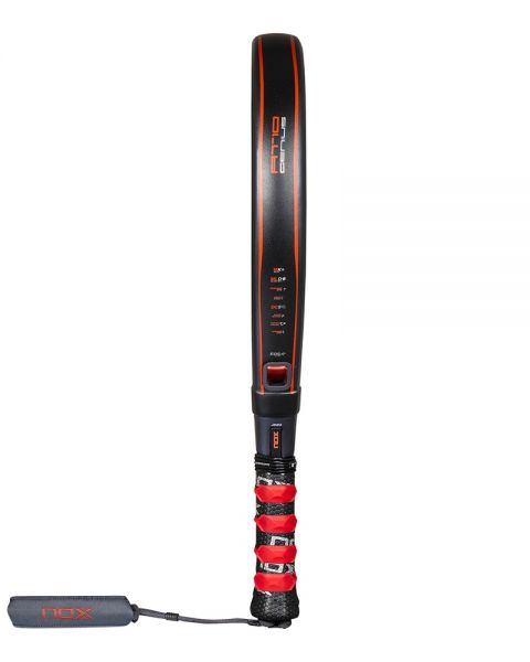 Nox AT10 Genius 18K Alum 2025 Padelschläger Seitenansicht des Rahmens