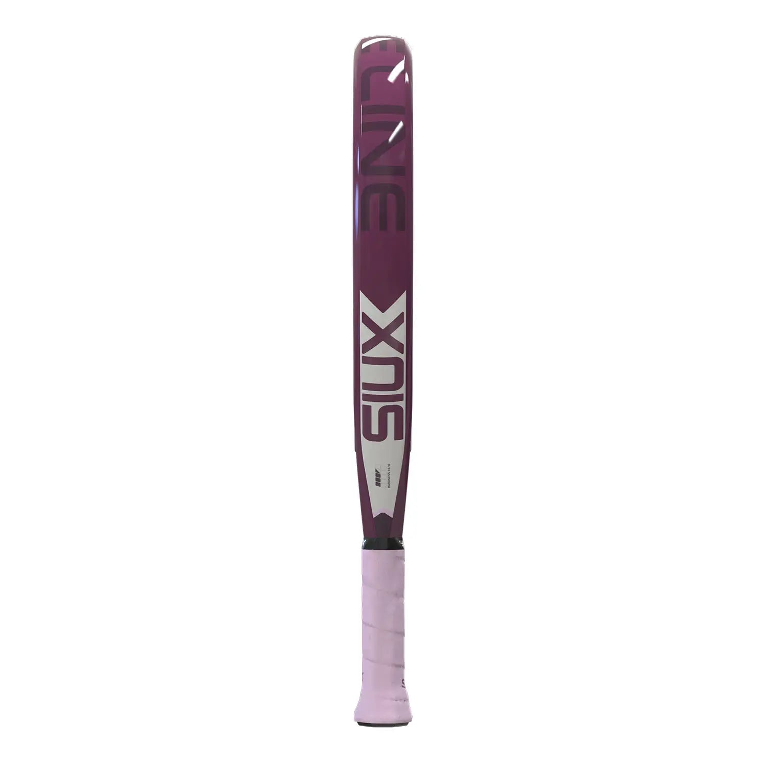 Siux Astra Hybrid Air Padelschläger – Rahmen Seitenansicht lila mit Siux Cross the Line Schriftzug